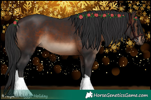 Horse Color:Brown Tobiano Rabicano