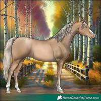 Horse Color:Chocolate Palomino Pearl Mushroom