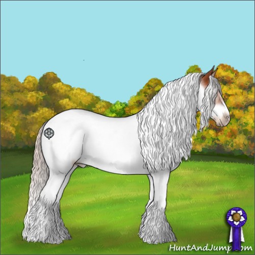 Horse Color:Silver Bay Splash Tobiano Frame 