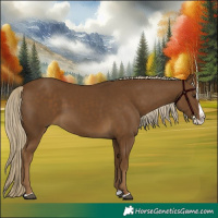 Horse Color:Chocolate Palomino Splash