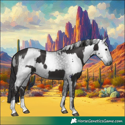 Horse Color:Smoky Black  and Gray Smoky Black 