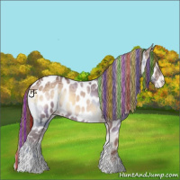 Horse Color:Painted Red Onyx Ice Tobiano Frame Near Leopard
