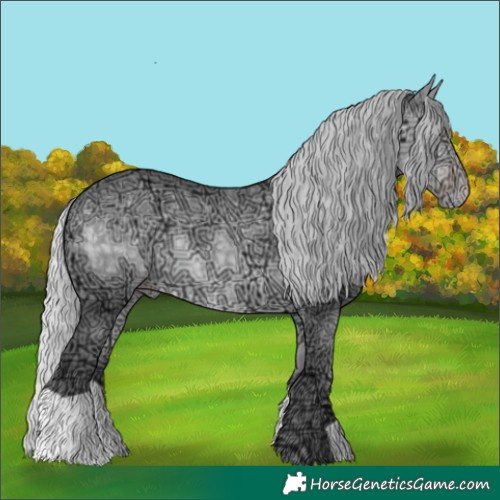 Horse Color:Silver Sable Cream Champagne Chinchilla Ice 