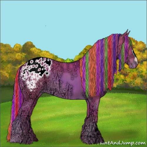 Horse Color:Painted Watercolor Chestnut Ice Appaloosa 