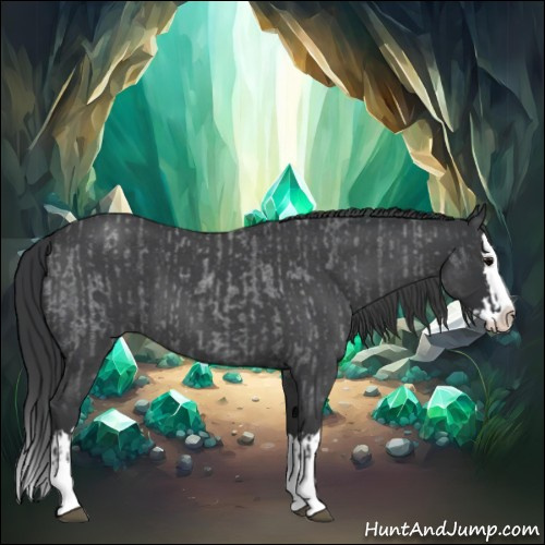 Horse Color:Blue Roan Sabino Splash and Blue Roan Sabino Splash