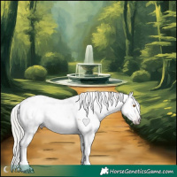 Horse Color:Gray Silver Classic Champagne Sabino 