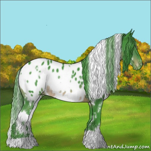 Horse Color:Watercolor White Spotted Brown Near Leopard