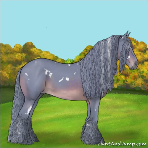 Horse Color:Watercolor White Spotted Brown 