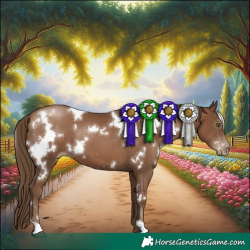 Horse Color:Gray White Spotted Black Pearl
