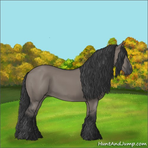 Horse Color:Grullo Sabino Rabicano 