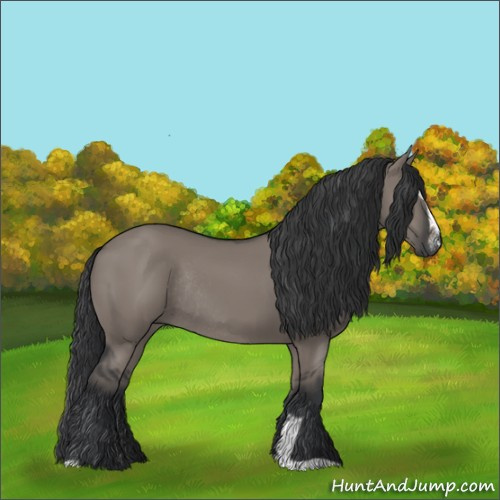 Horse Color:Grullo Sabino Rabicano