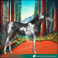 Horse Color:Black Tobiano 