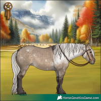 Horse Color:White Spotted Silver Brown Dun