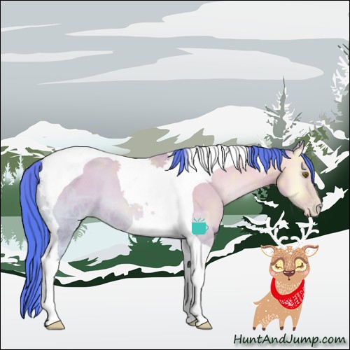 Horse Color:Watercolor Amber Champagne Ice Onyx Tobiano