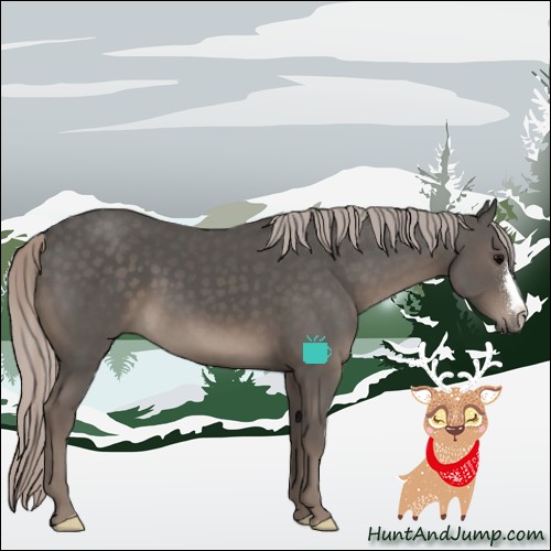 Horse Color:Silver Black 