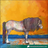 Horse Color:Nacre Chocolate Bay Ice Onyx Sabino 