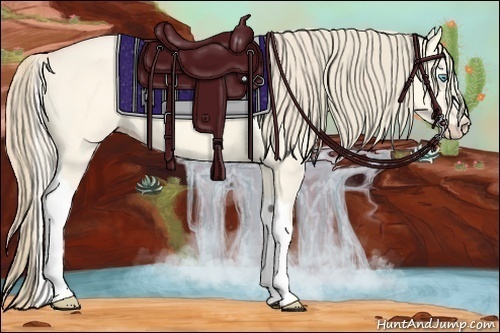 Horse Color:Perlino Dun Tobiano 