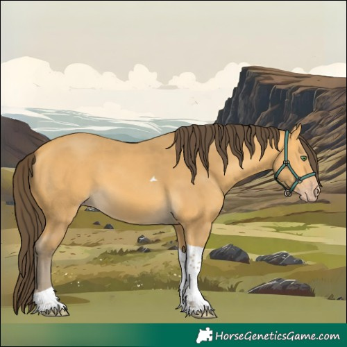 Horse Color:Amber Cream Champagne Tobiano 