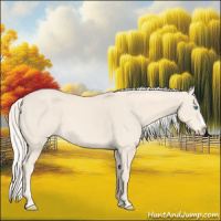Horse Color:Cremello Splash  and Cremello Splash 