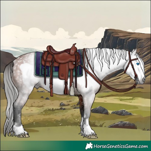 Horse Color:Gray Bay Frame Rabicano 