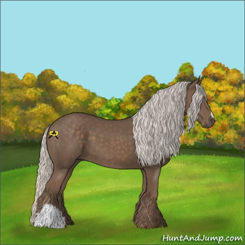Horse Color:Silver Black 