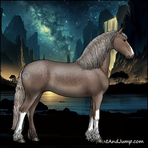 Horse Color:Silver Black 