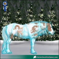 Horse Color:Thunderstruck White Spotted Silver Brown Pearl Splash Tobiano 