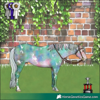 Horse Color:Nacre Watercolor White Spotted Silver Buckskin Rabicano