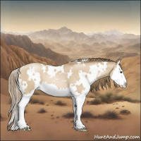 Horse Color:White Spotted Grullo Pearl Splash 