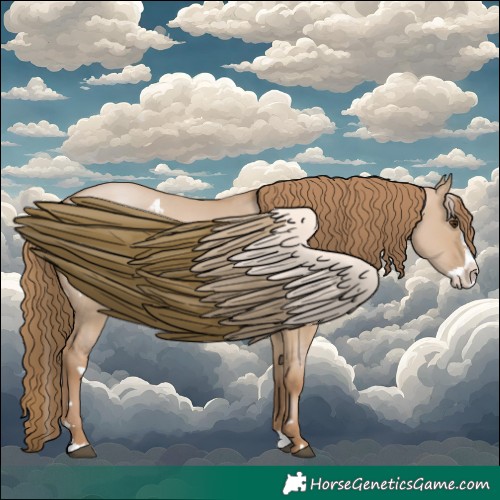 Horse Color:White Spotted Grullo Pearl Splash 