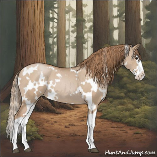 Horse Color:White Spotted Grullo Pearl Splash
