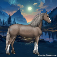 Horse Color:Silver Black 