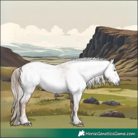 Horse Color:Gray Gold Champagne Roan Leopard  and Gray Gold Champagne Roan Near Leopard 