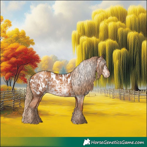 Horse Color:Gray Gold Champagne Appaloosa  and Gray Gold Champagne Appaloosa Rabicano 