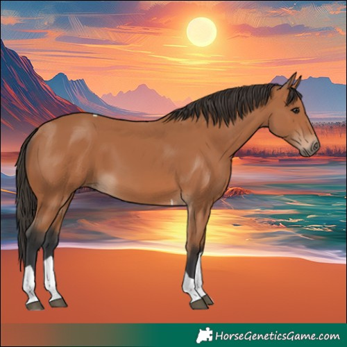Horse Color:Bay Tobiano 