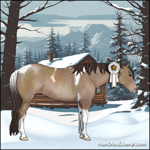 Horse Color:Classic Champagne Tobiano Rabicano 