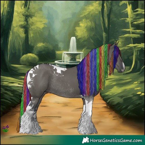 Horse Color:Painted Grullo Tobiano Rabicano 