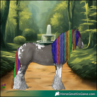 Horse Color:Painted Grullo Tobiano Rabicano 