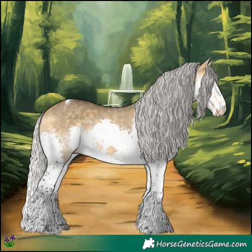 Horse Color:Silver Buckskin Dun Splash Tobiano Rabicano 