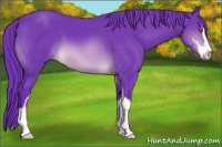 Horse Color:Watercolor Brown Chinchilla Mushroom Sabino 