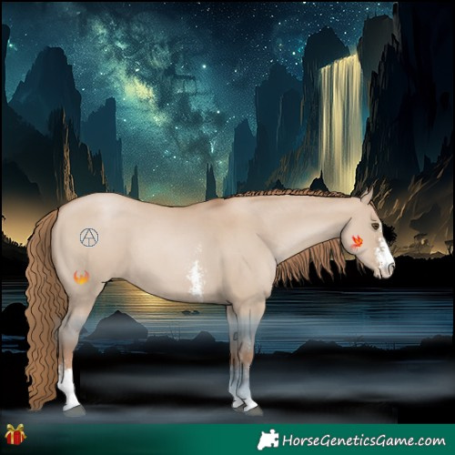 Horse Color:Grullo Pearl Sabino 