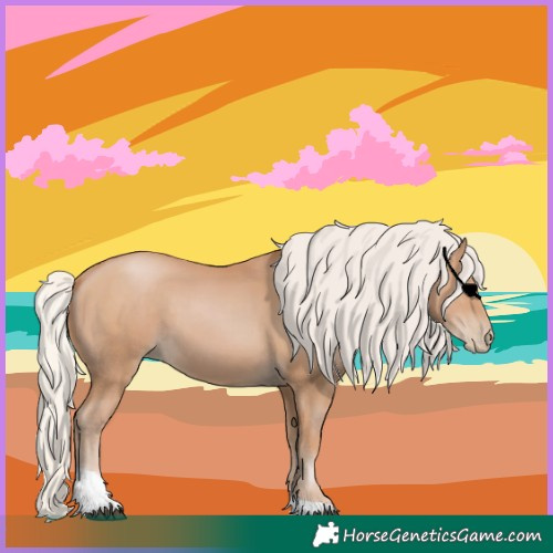 Horse Color:Silver Black Pearl Tobiano