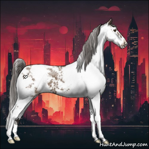 Horse Color:Liver Red Dun Ice Sabino