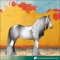 Horse Color:Gray Brown Tobiano Rabicano 