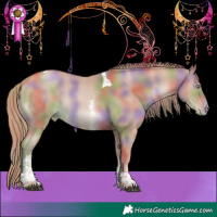 Horse Color:Nacre Black Pearl Sabino Tobiano 