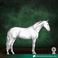 Horse Color:White Spotted Silver Sable Champagne Splash 