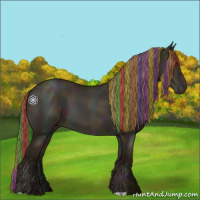 Horse Color:Painted Midnight Grullo Pearl 