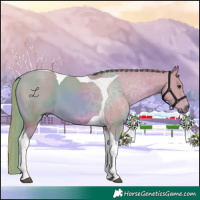 Horse Color:Watercolor Chestnut Tobiano 