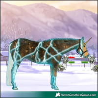 Horse Color:Void Thunderstruck Silver Buckskin Roan Rabicano 