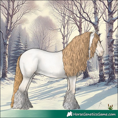 Horse Color:Buckskin Ice Roan Pearl 